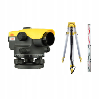 Laserový nivelák Leica NA320 Optická úroveň [TRODOD + LATA] Set