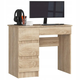 Kancelársky písací stôl - Modern Sonoma 90 Desk pre 4 zásuvky Štúdio