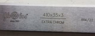 Hoblík, hoľovačka - Hrúbkovacie nože GlobusJ 410x35x3 EXSTRA CHROM