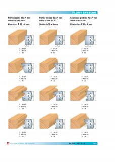 Profil nože 40x4mm pre Universal Head New