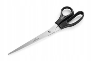 Nožnice kancelárske - Nožnice 26 cm trvanlivé dlhé čierne oceľ inox