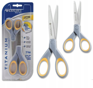 Nožnice kancelárske - WESTCOTT presné titánové nožnice 2 kusy