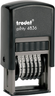 Číslovacia pečiatka - Printy trodat číslo 4836 4 mm 6 číslic čierne