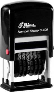 Číslovacia pečiatka - Shina S-409 6 Strukry 6 ihrísk 4 mm