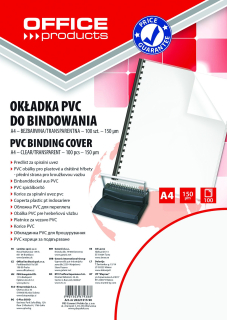Väzbové pokrýva A4 Transparentné 100Sztuk