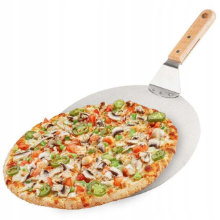 Orion pizza lopata oceľ s drevenými rukoväťami