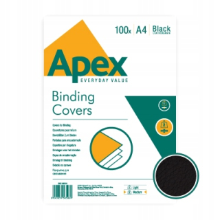 Delta Cover A4 Apex Black 100ks Fellowes