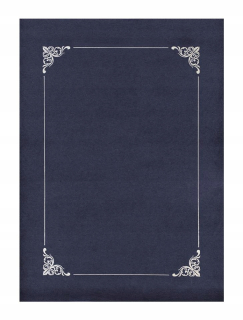 Kryt pre diplom Navy Blue Silver Rám 10ks