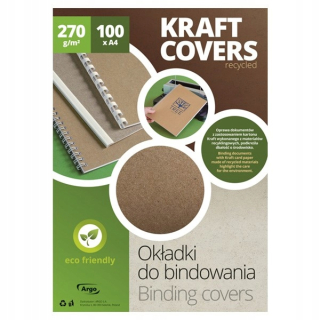 Krátke väzobné kryty A4 100ks 270g ECO