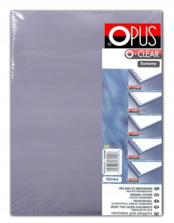 Priehľadné predné kryty OPUS CLEAR ECO A4 x100