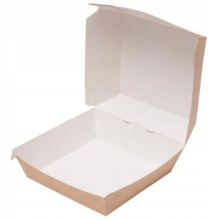 Boxy na jedlo a nápoje - Balenie kartónov pre hamburgery 14,5x14,5x8cm 100x