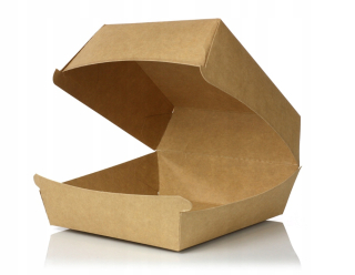 Boxy na jedlo a nápoje - Balenie hamburgerov 115x115x75 mm A100