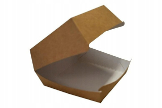 Boxy na jedlo a nápoje - Balenie hamburger gigant 150x150x80 mm 100 ks