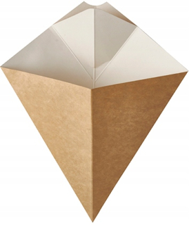 Balenie pre hranolky 150 g 23,5x19cm Kraft 50 ks