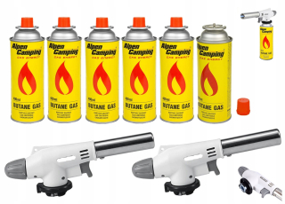 Flame Gun Plyn Burner 2 ks + 6 kazety