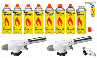 Flame Gun Plyn Burner 2 ks + 8 kazety