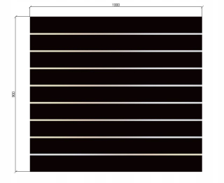 Panel Slatwall Spacewall 100x90 8 Cutters B1 Place