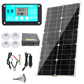 Solárny panel solárna batéria 100 W 12V+ovládač