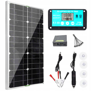 Solárny panel solárny batéria 100 W 18V regulátor