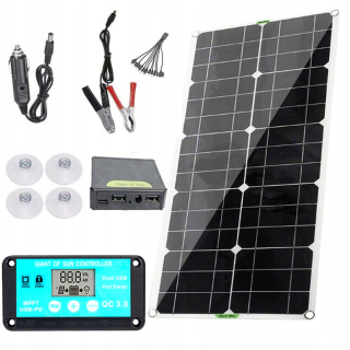 Solárny panel solárna batéria 100 W+20A Ovládač
