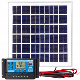 Solárny panel solárny batéria 10W 12V regulátor