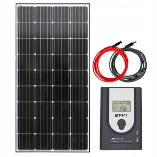 Solárny panel solárna batéria 190W 12V regulátor