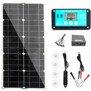 Solárny panel slnečná batéria 100 W 18V Aregulato