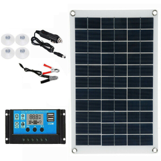 Solárny panel 100 W 420 x 280 mm regulátor