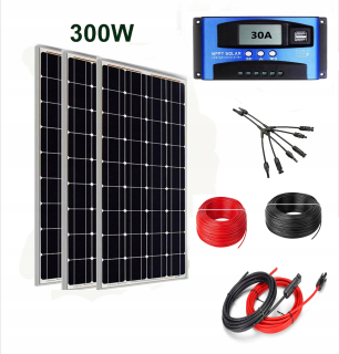 Solárny panel sada 3x100W / 300W Reg.