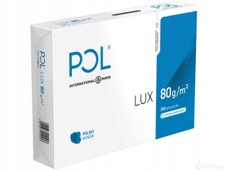 Papier Xero A4 80G Pollux Pol Lux Ryza 500 Ark.