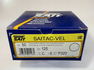 Suchý zips 125 mm P600 (50ks) Sait
