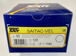Suchý zips 125 mm P150 (50ks) Sait
