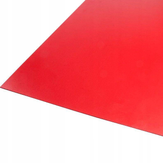 PVC penový PVC 600x400 3 mm červená reklama