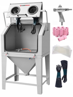 Pieskovačka - KAJNA Sandblaster 350L Horný otvor + dýzy