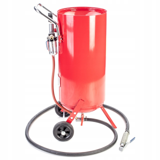 Pieskovačka - Práca Siphon Sandblaster s lievikom 76L