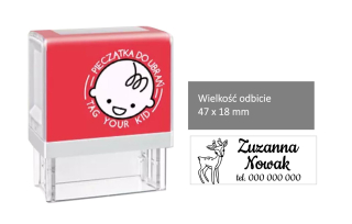 Kancelárska pečiatka - Pečiatka s veľkým školským oblečením