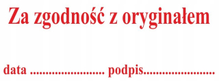 Pečiatka pre kompatibilitu s pôvodným kolaom 38x14 mm
