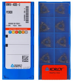 VLOŽKY PRE PALOVÝ ZÁVIT 16IR AG55 KORLOY