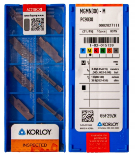 MGMN300 PC9030 KORLOY KARBIDE TILES