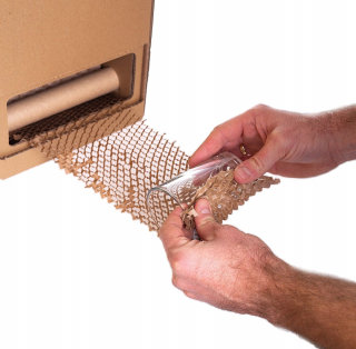 Baliací papier - Podávač +250 m strihaný papier 20 cm neteko