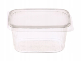 Boxy na jedlo a nápoje - Dupes obdĺžnik + veko 250 ml 50 ks
