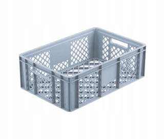 Prepravka, nádoba - Openwork Container Euro 60x40x20 Gray Schválenie