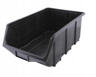 Prepravka, nádoba - ECOBOX 505X330X190 Black Warehouse Cantainer