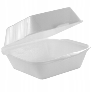 Boxy na jedlo a nápoje - Hamburger s polystyrénom veľkým 50 ks 185x155