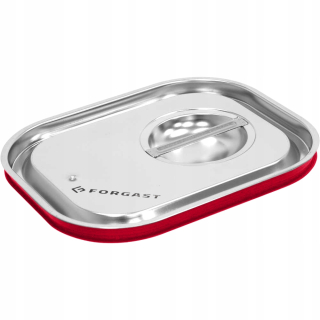 Pokrievky na Gastro nádoby - Oceľové veko s tesnením GN1/4 Odpustenie FG04114