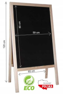 Magnetická tabuľa - Reklamný štipkový stojan kriedou