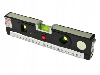 Vodováha - LED laserové dodávky LED miera 1,5 m batérie