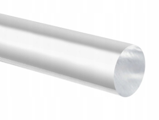 ROD z plexiskla 20mm ROLLER z plexiskla PMMA bezfarebný 1m