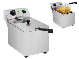 Fritéza - PROFESIONÁLNA FRITÉZA 8L 3200W INOX FRITÉZA