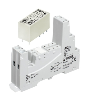 Relé 12V 1p 12v/230v din 2xnc/bez cievky 12v